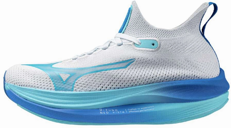 Mizuno Neo Vista Womens Running Shoes - White Flex Grooves Technology Anti - odor