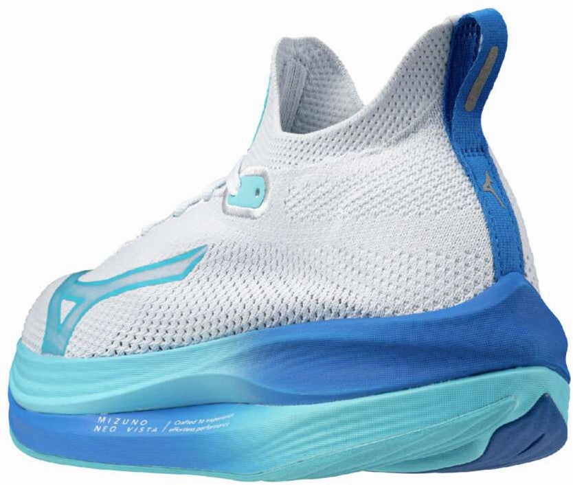 rocker - sole shoes running with a safety light Mizuno Neo Vista Womens Running Shoes - White