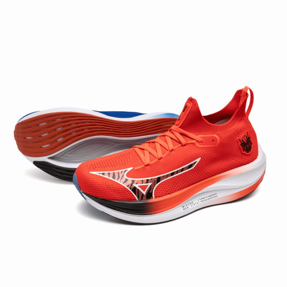 bounce - return shoes Mizuno Unisex Neo Vista Running Shoes in Oni Demon Mizuno Ignition Red/Black/Baseball Blue SS25