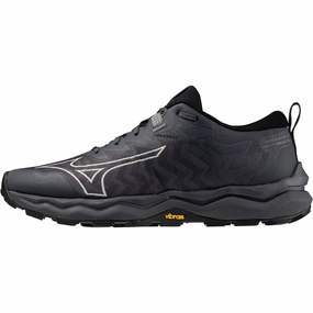 Mizuno Wave Daichi 8 GORE-TEX Womens Trail Running Shoes - Grey Humid Weather Running Stabilizing TPU Frame