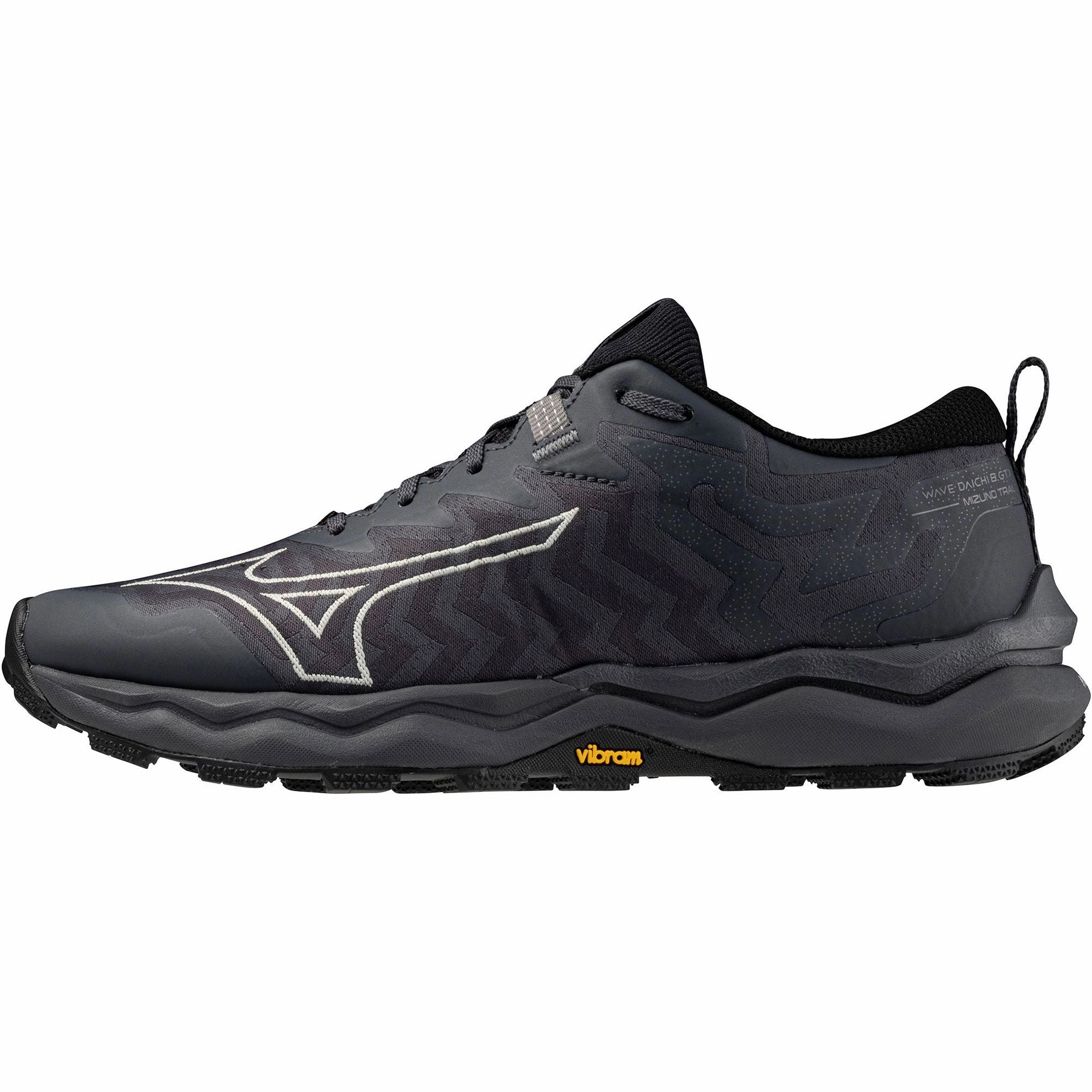 Mizuno Wave Daichi 8 GORE-TEX Womens Trail Running Shoes - Grey Humid Weather Running Stabilizing TPU Frame