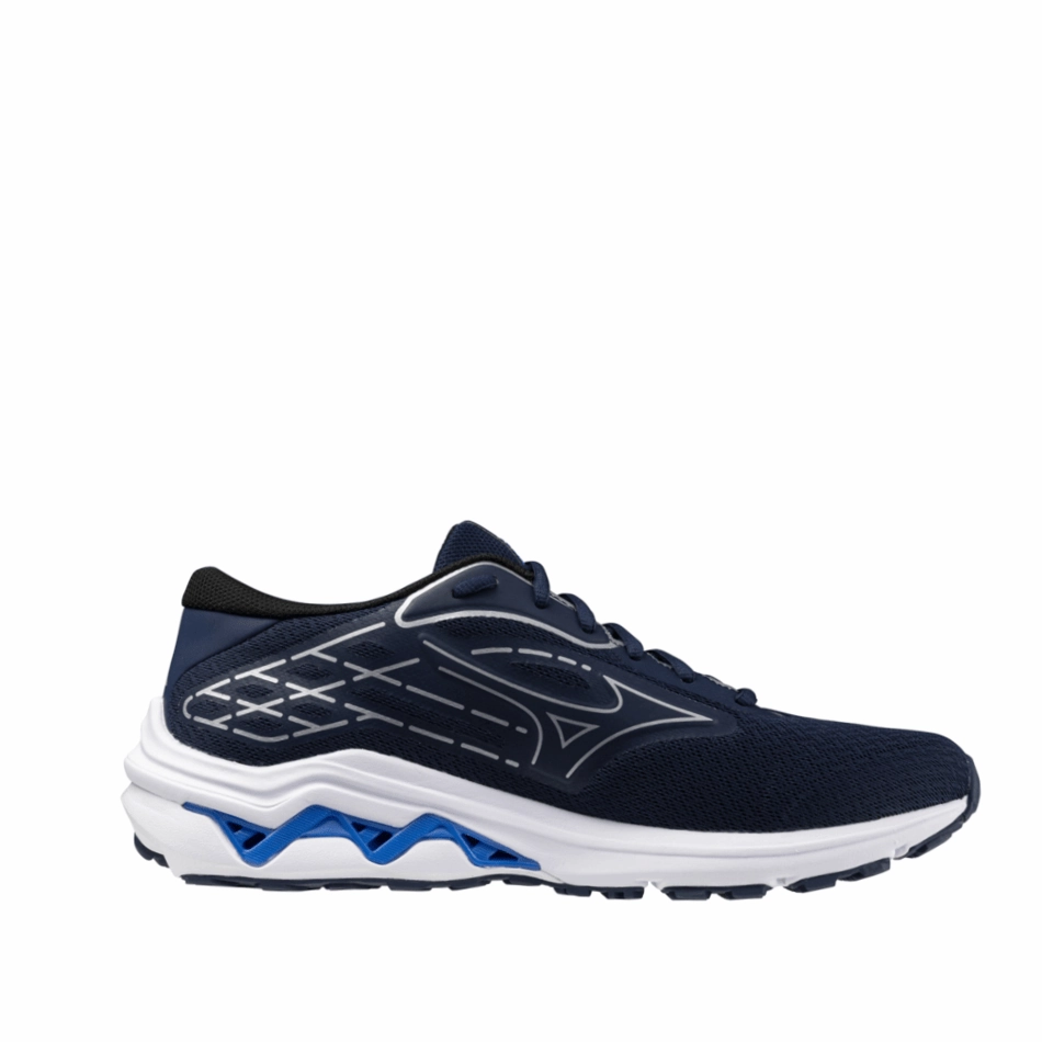 casual - use shoes Mizuno Wave Equate 8 Men's Running Shoes Estate Pageant Blue/White/Silver  AW24