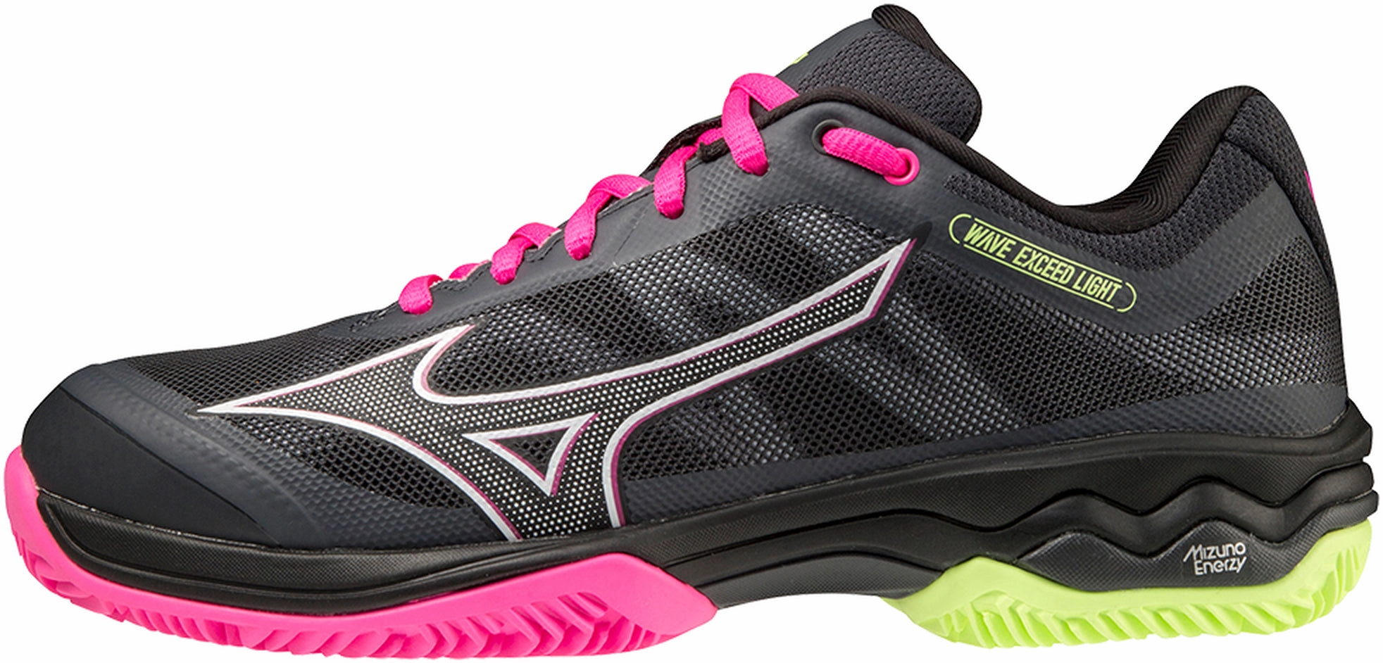 Mizuno Wave Exceed Light Womens Padel Shoes - Black Quick Dry Fabric