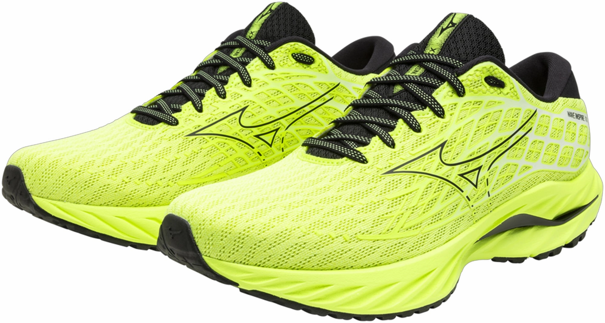 Neutral Support Frame Energy Boost Mizuno Wave Inspire 20 Mens Running Shoes - Green