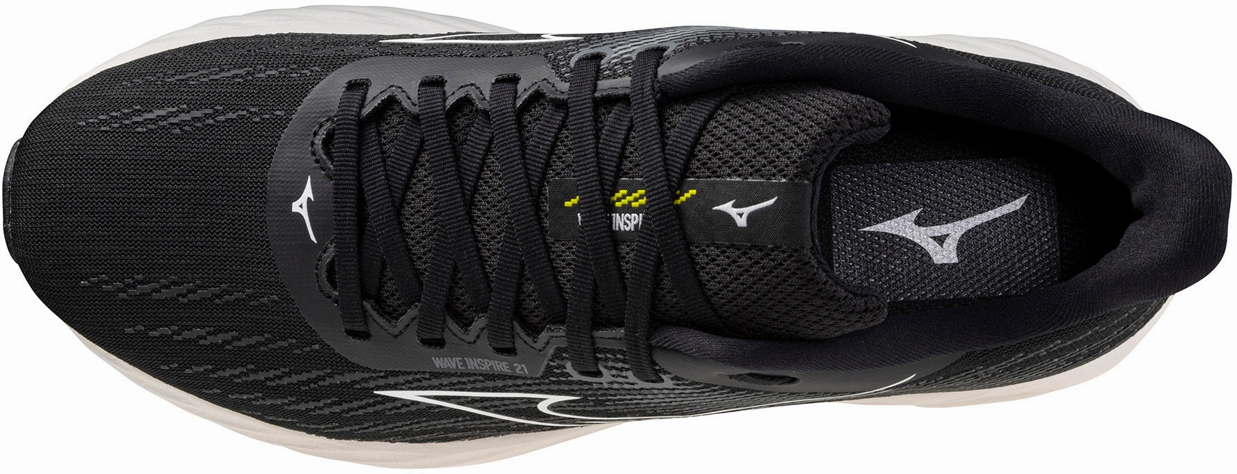 Mizuno Wave Inspire 21 WIDE FIT (2E) Mens Running Shoes - Black modern - brand shoes