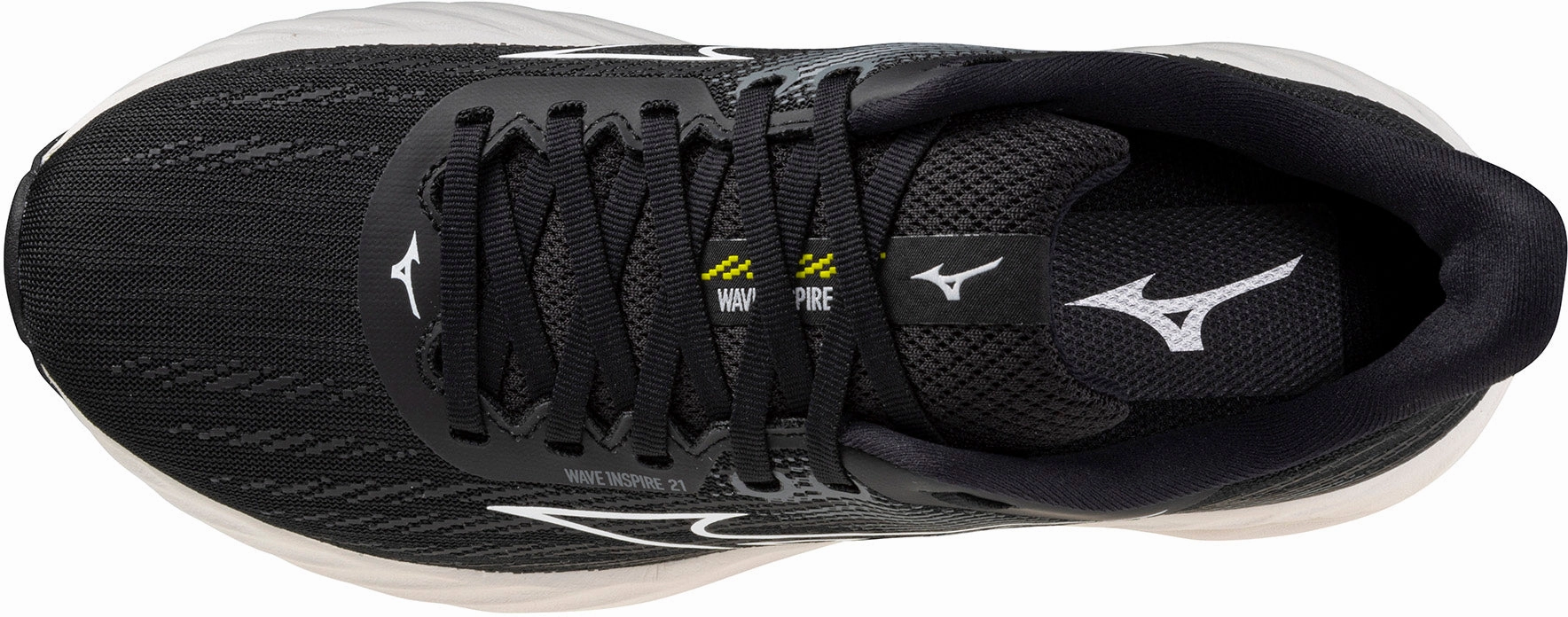 Mizuno Wave Inspire 21 Womens Running Shoes - Black Lightweight Design Stylish Fit