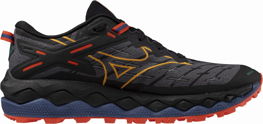 Mizuno Wave Mujin 10 Mens Trail Running Shoes - Black Ergonomic Contoured Footbed sporty sneakers