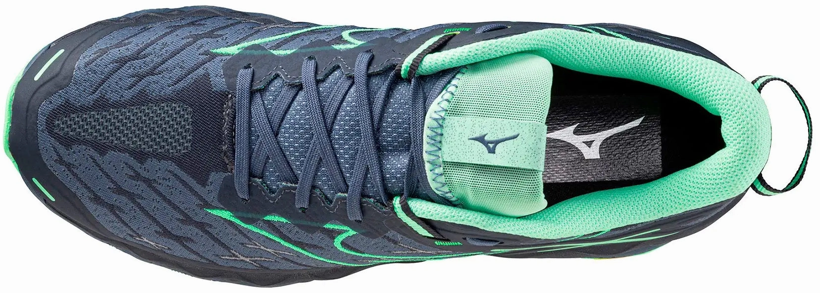 EVA - midsole Mizuno Wave Mujin 10 Mens Trail Running Shoes - Blue