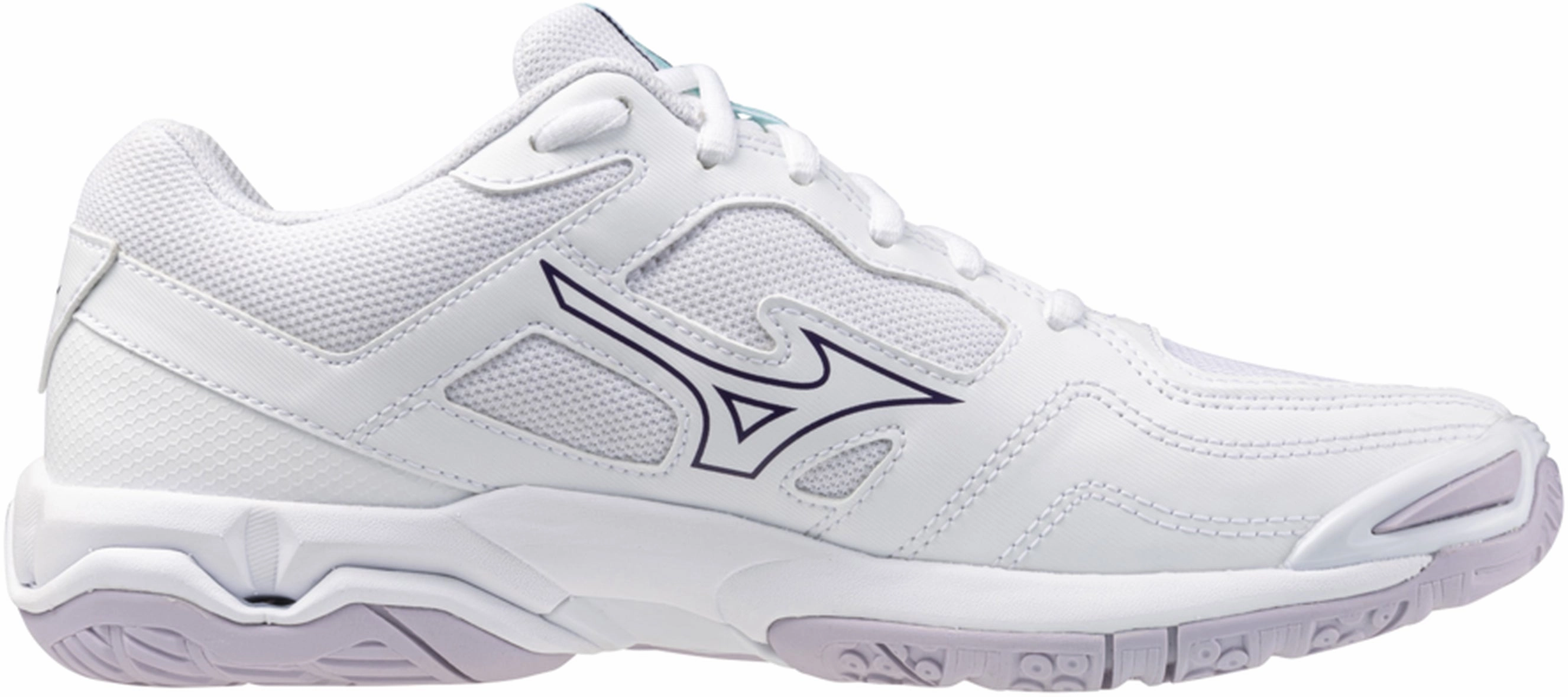Zip Closure Air Circulation Mizuno Wave Phantom 3 Womens Court Shoes - White