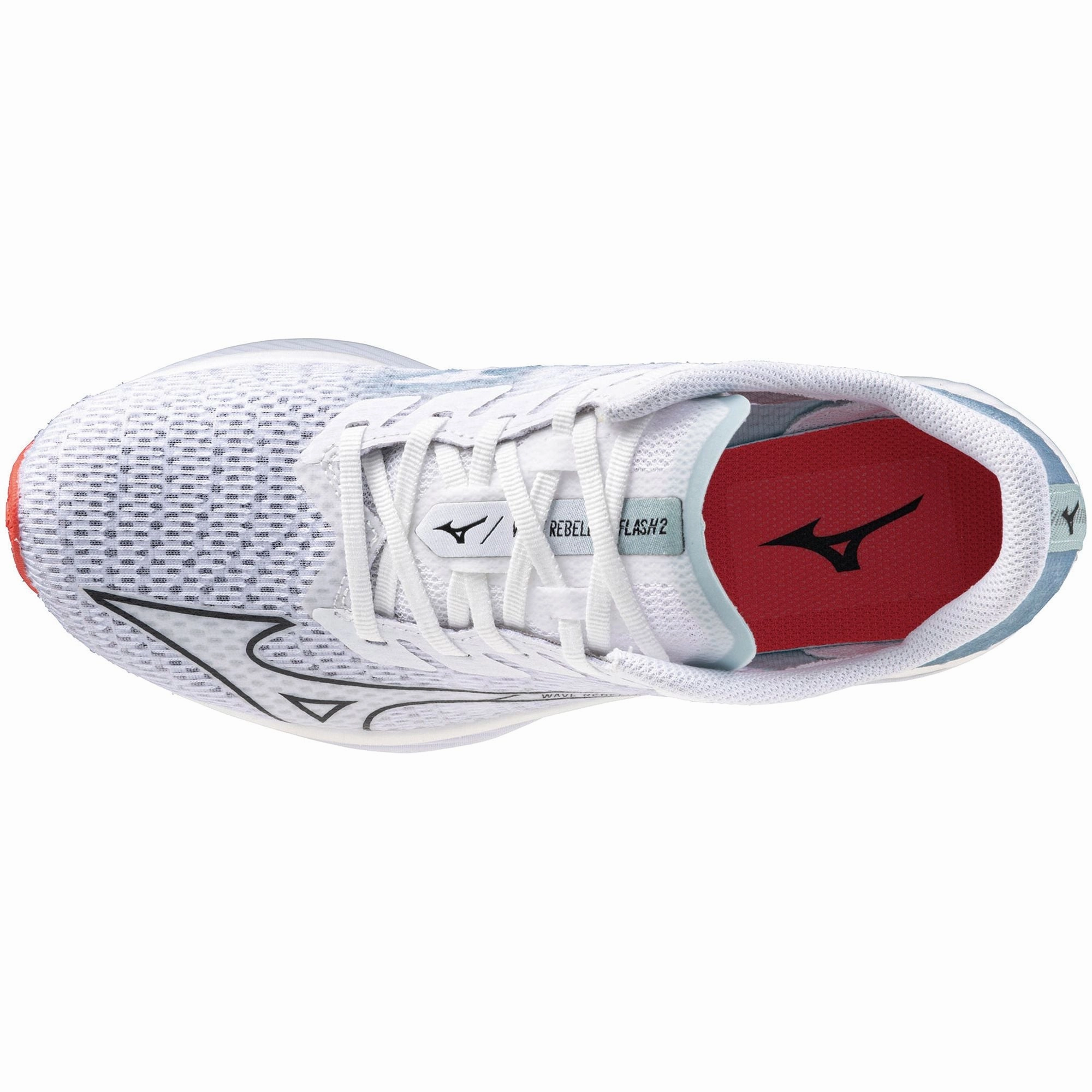 Fresh stability Stabilizing Heel Clip Mizuno Wave Rebellion Flash 2 Womens Running Shoes - White