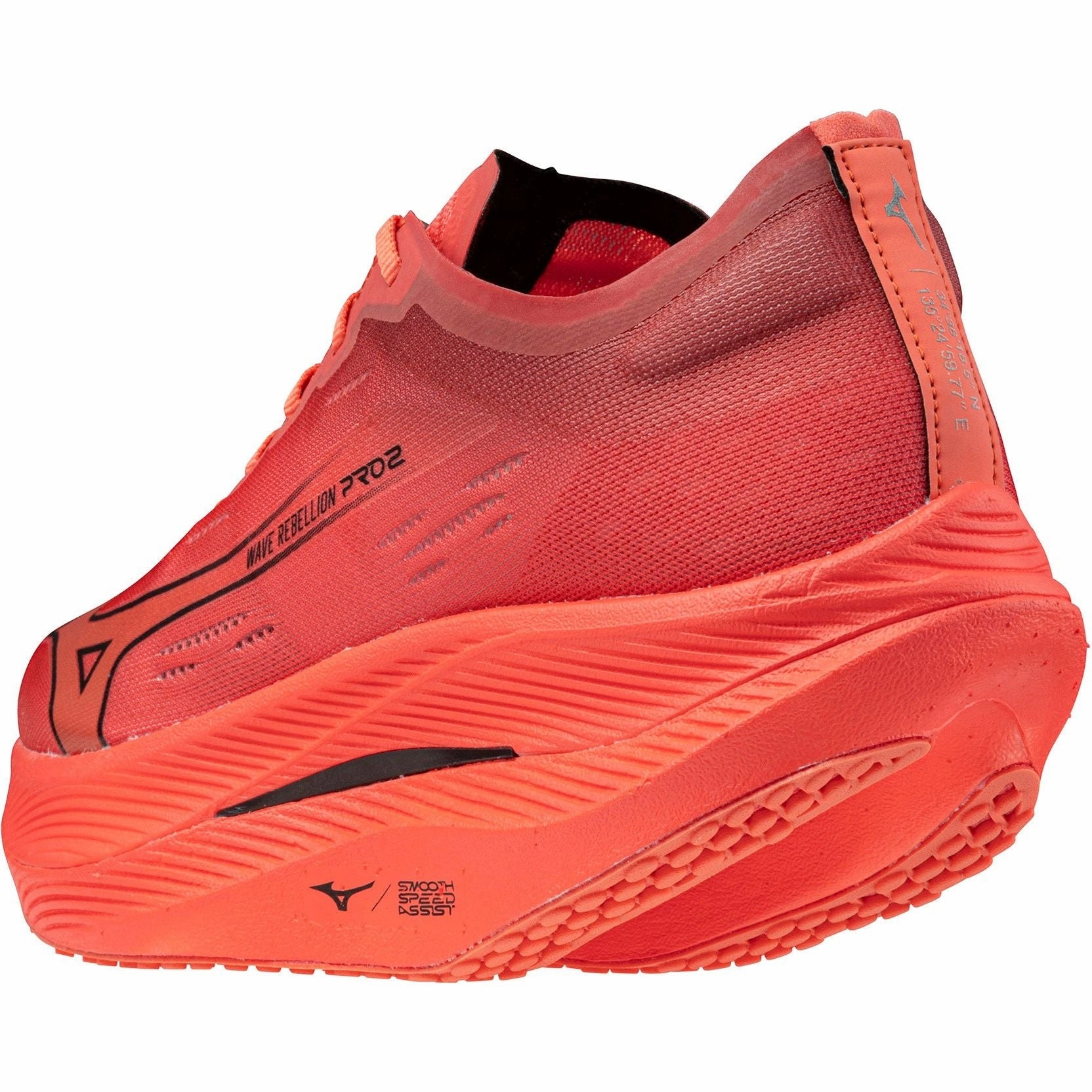 Mizuno Wave Rebellion Pro 2 Running Shoes - Red Non Slip Outsole Grip