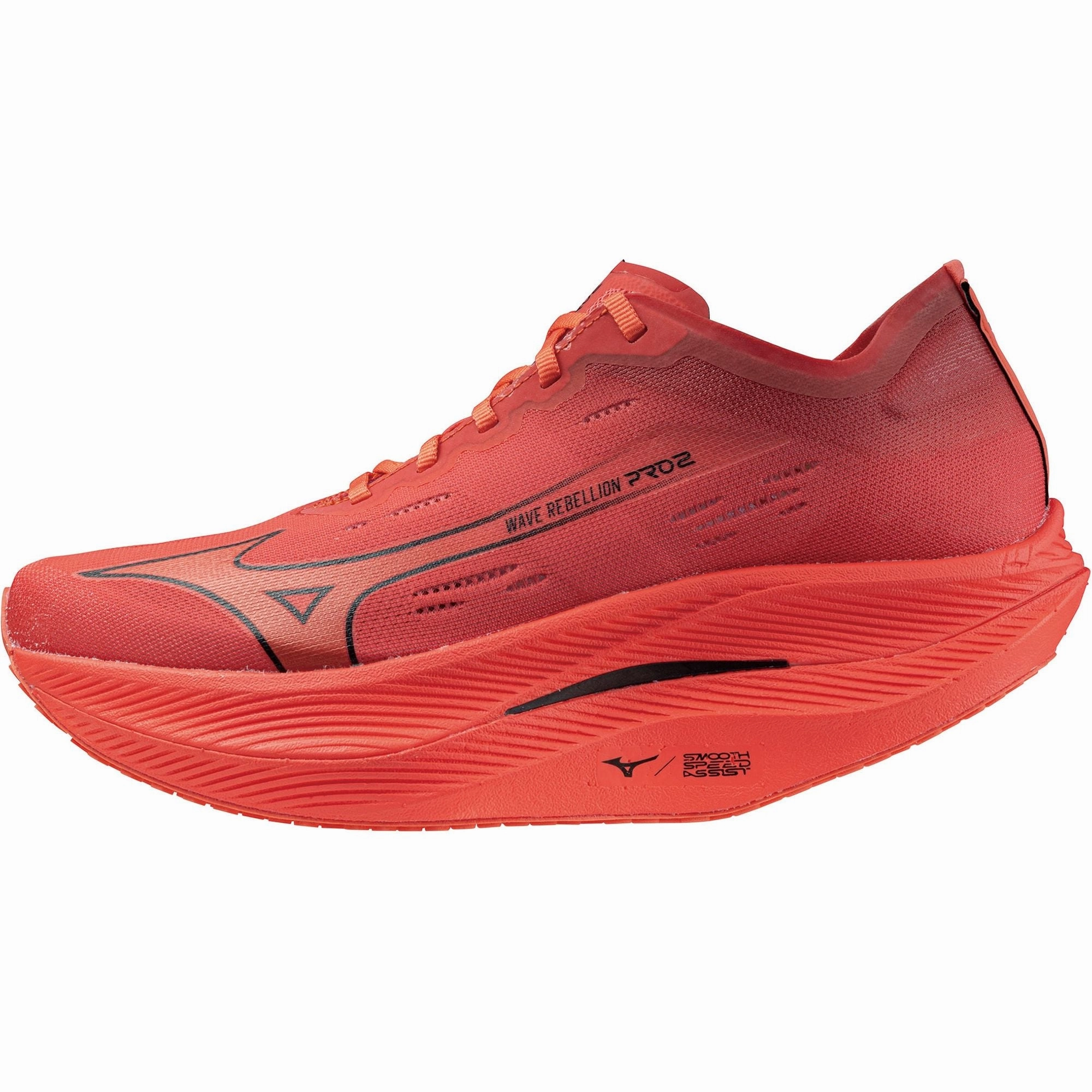 Mizuno Wave Rebellion Pro 2 Running Shoes - Red Reactive Energy Foam anti - microbial coating shoes