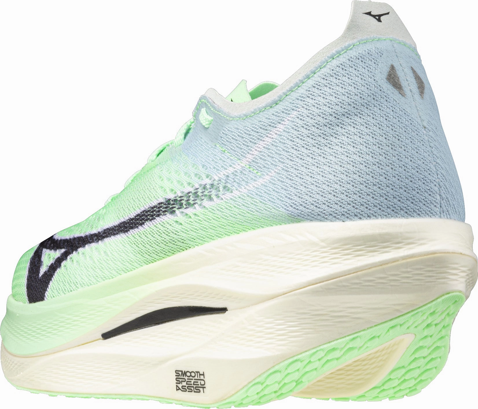 adjustable - fit running shoes easy to remove Mizuno Wave Rebellion Pro 3 Running Shoes - Green