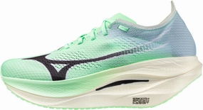 Well   Ventilated Mizuno Wave Rebellion Pro 3 Running Shoes - Green