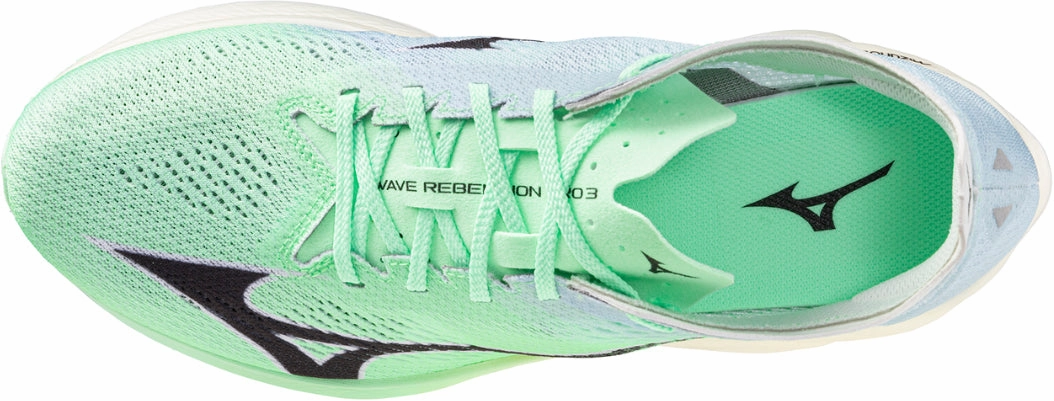 Mizuno Wave Rebellion Pro 3 Running Shoes - Green Subtle patterns