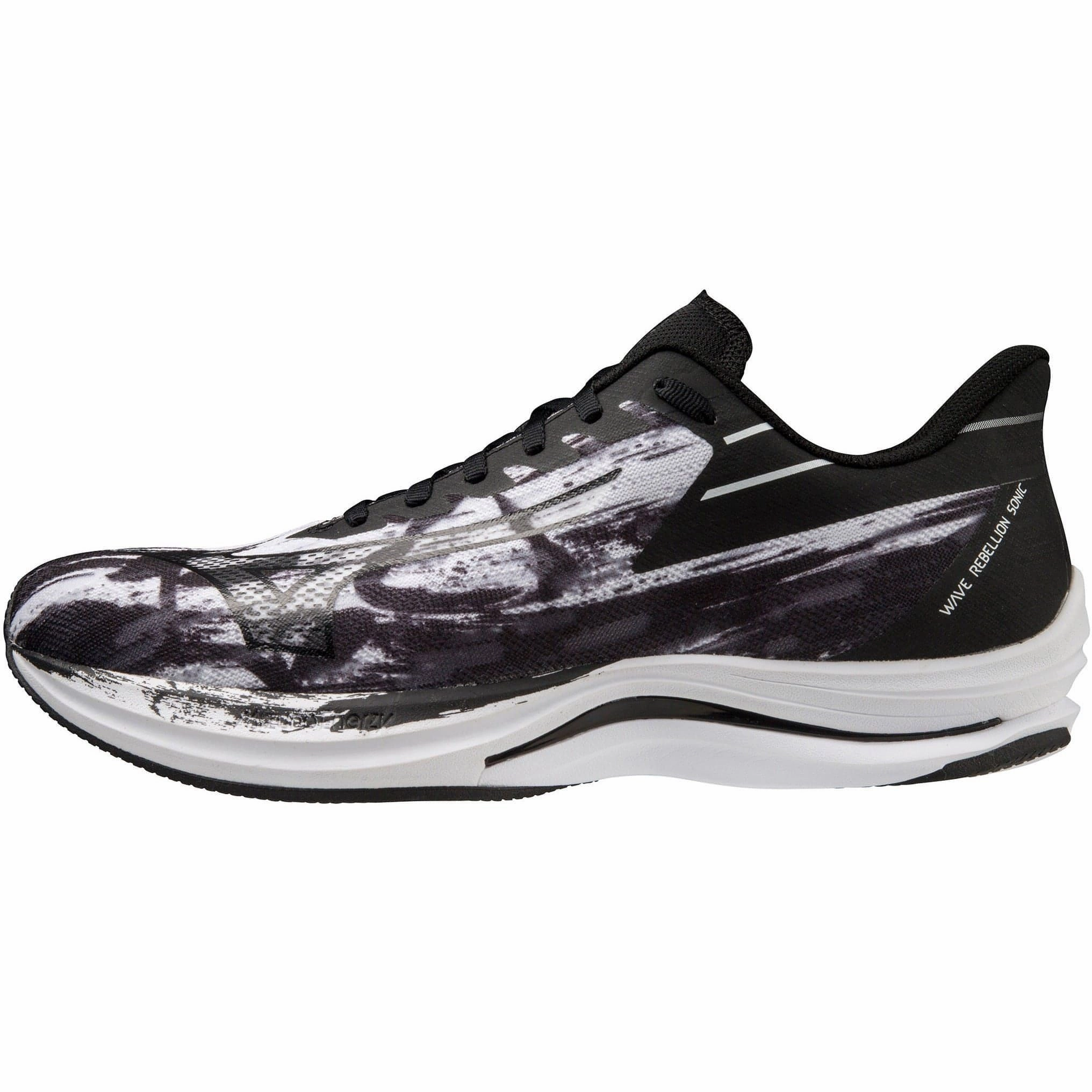 Mizuno Wave Rebellion Sonic Running Shoes - Black Rollbar technology