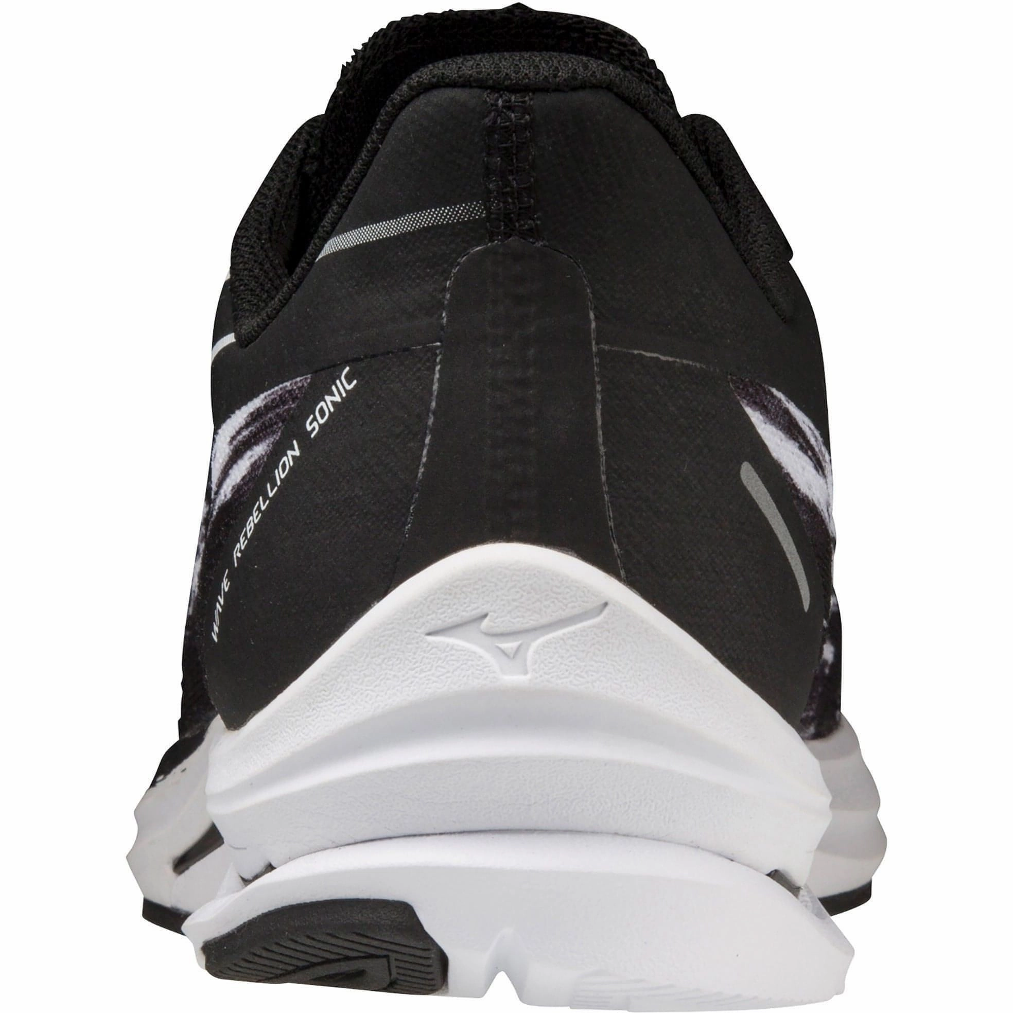 Mizuno Wave Rebellion Sonic Running Shoes - Black HeelCushioning