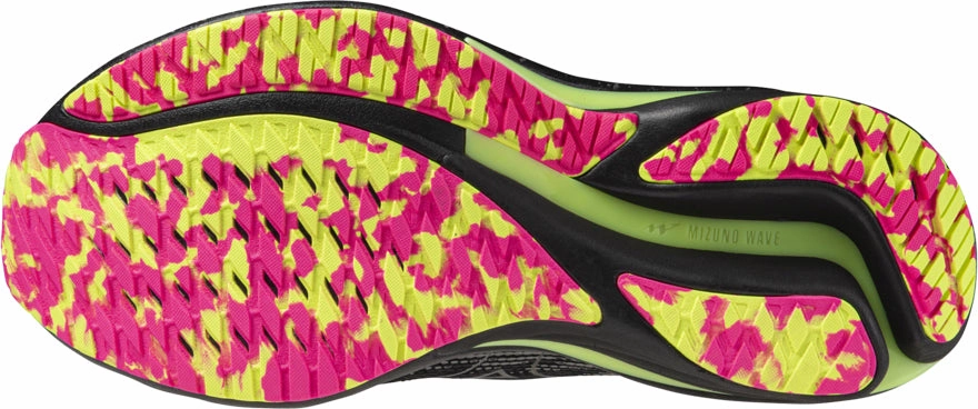 Odor Control Technology Mizuno Wave Rider 28 Running Shoes - Black