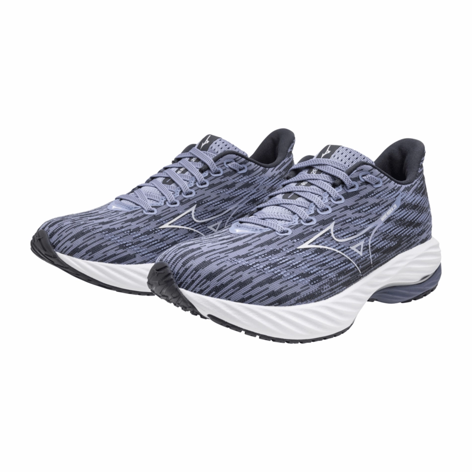 Lean Structure Mizuno Wave Rider 28 Women's Running Shoes Purple Impression/White/India Ink AW24