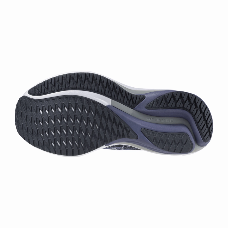 Office Worker Hill training Mizuno Wave Rider 28 Women's Running Shoes Purple Impression/White/India Ink AW24