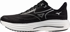 Mizuno Wave Rider 29 Mens Running Shoes - Black Shock-absorbent wear Bounce Walk