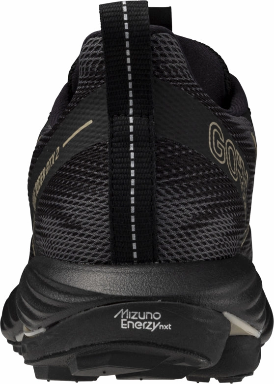 Mizuno Wave Rider GORE-TEX 2 Womens Trail Running Shoes - Black Pressure Dispersing Design All Day Wear