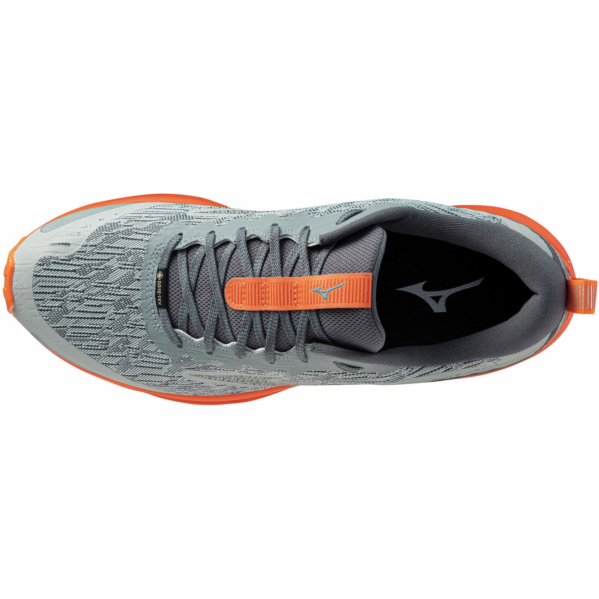 Microcellular Shock Pad Mizuno Wave Rider GORE-TEX Mens Running Shoes - Green