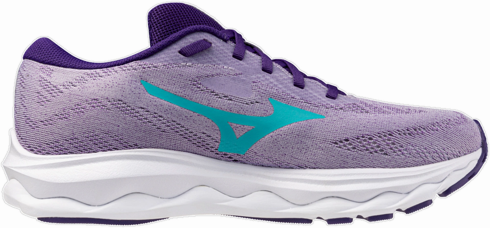 Modern Walk Dual Material Mizuno Wave Serene Womens Running Shoes - Purple