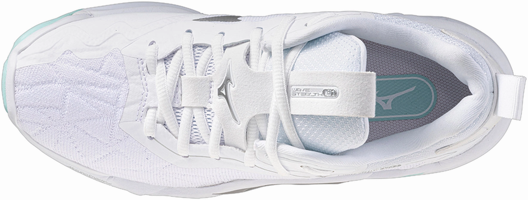 Mizuno Wave Stealth Neo 2 Womens Netball Shoes - White Walking   Friendly Adaptive Look