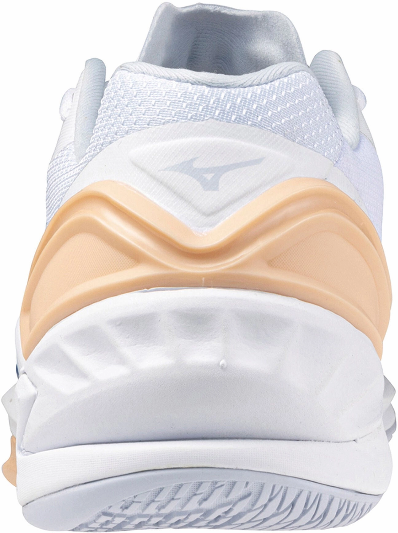 Durable Outsole Professional Footwear Mizuno Wave Stealth Neo Womens Netball Shoes - White