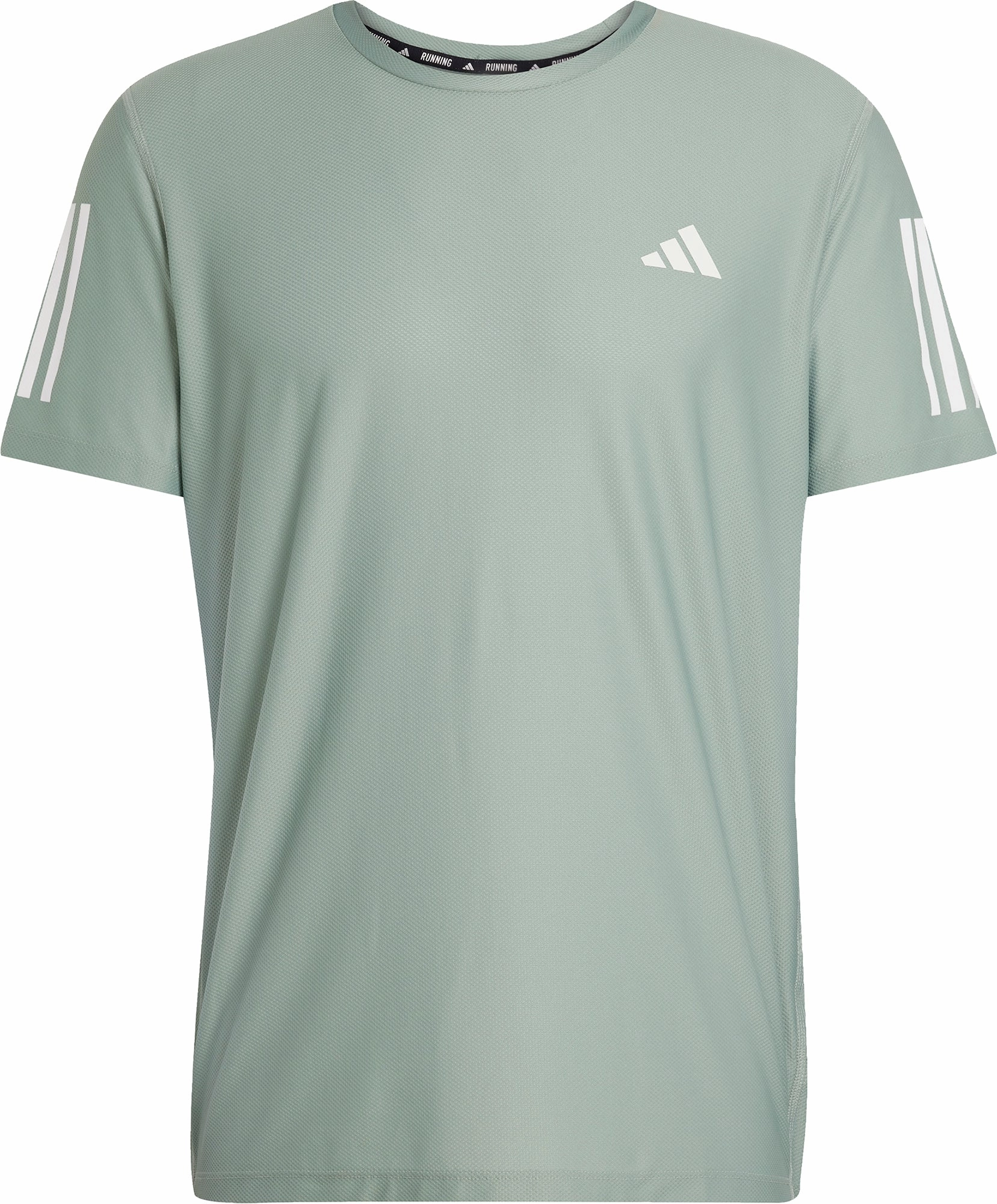 Oversized Fit adidas Own The Run Short Sleeve Mens Running Top - Green