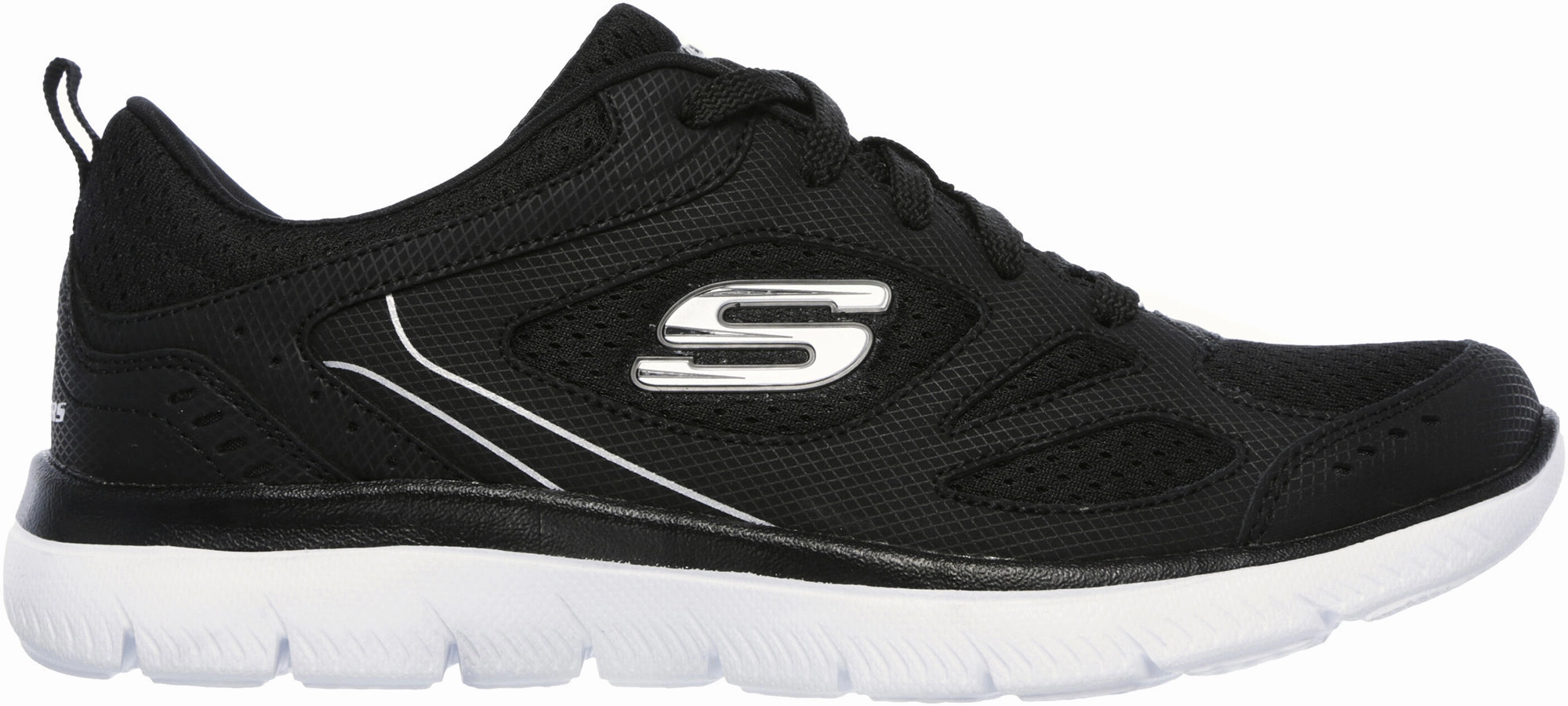 Skechers Summits Suited Womens Training Shoes - Black Slip Resistant Outsole