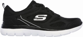 Skechers Summits Suited Womens Training Shoes - Black Slip Resistant Outsole