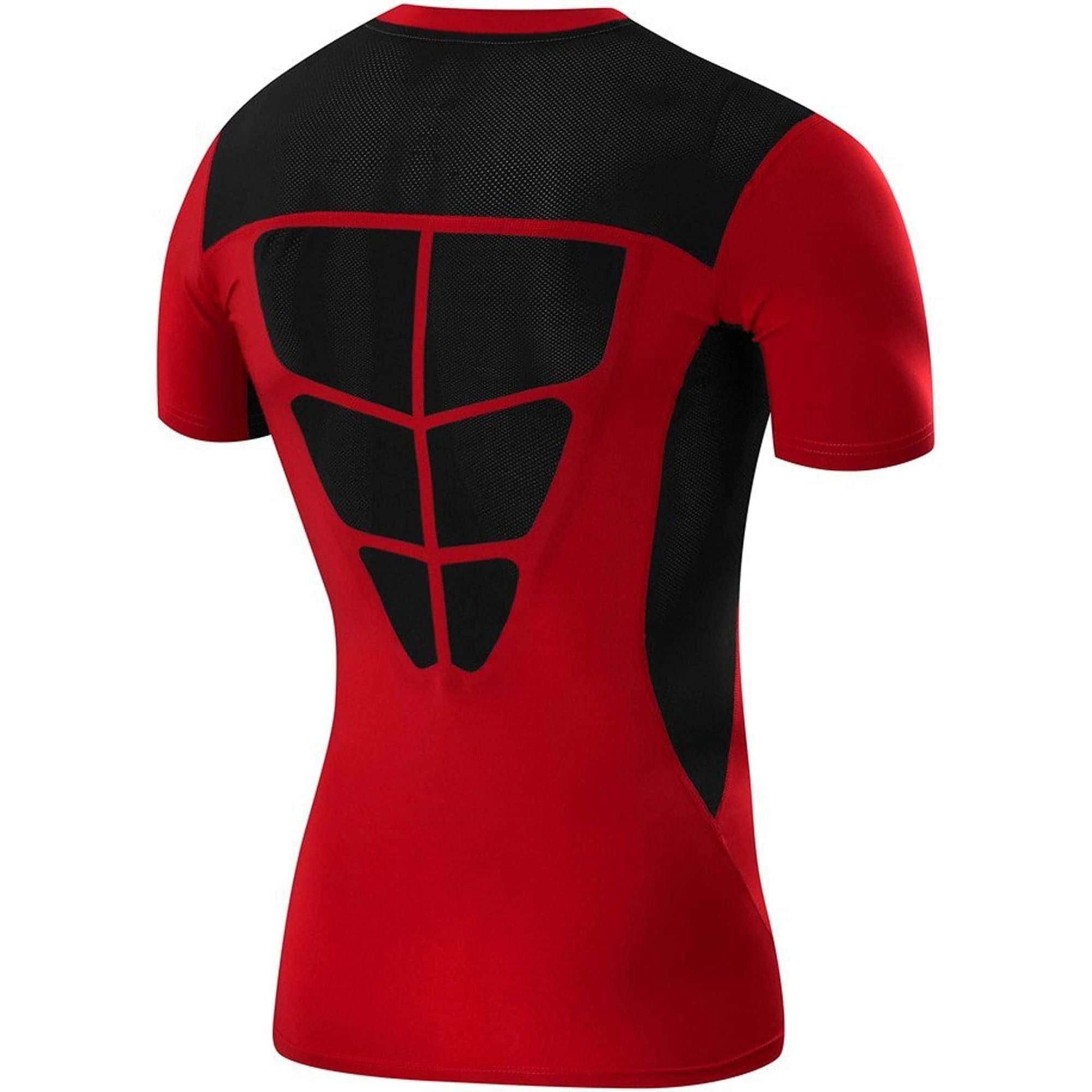 Fit Design TCA FX Laser Mens Short Sleeve Compression Top - Black