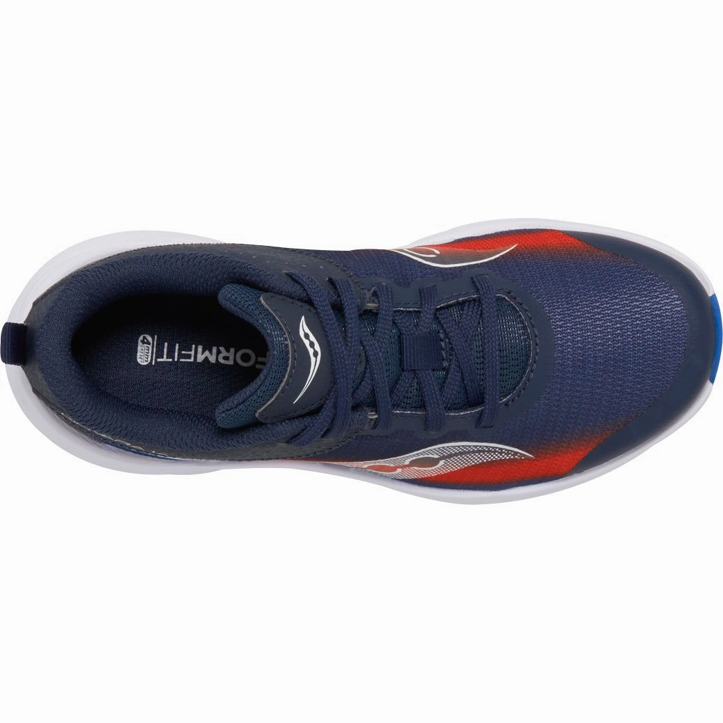 Saucony Kinvara 14 LTT Junior Running Shoes - Navy Rolling Motion Design