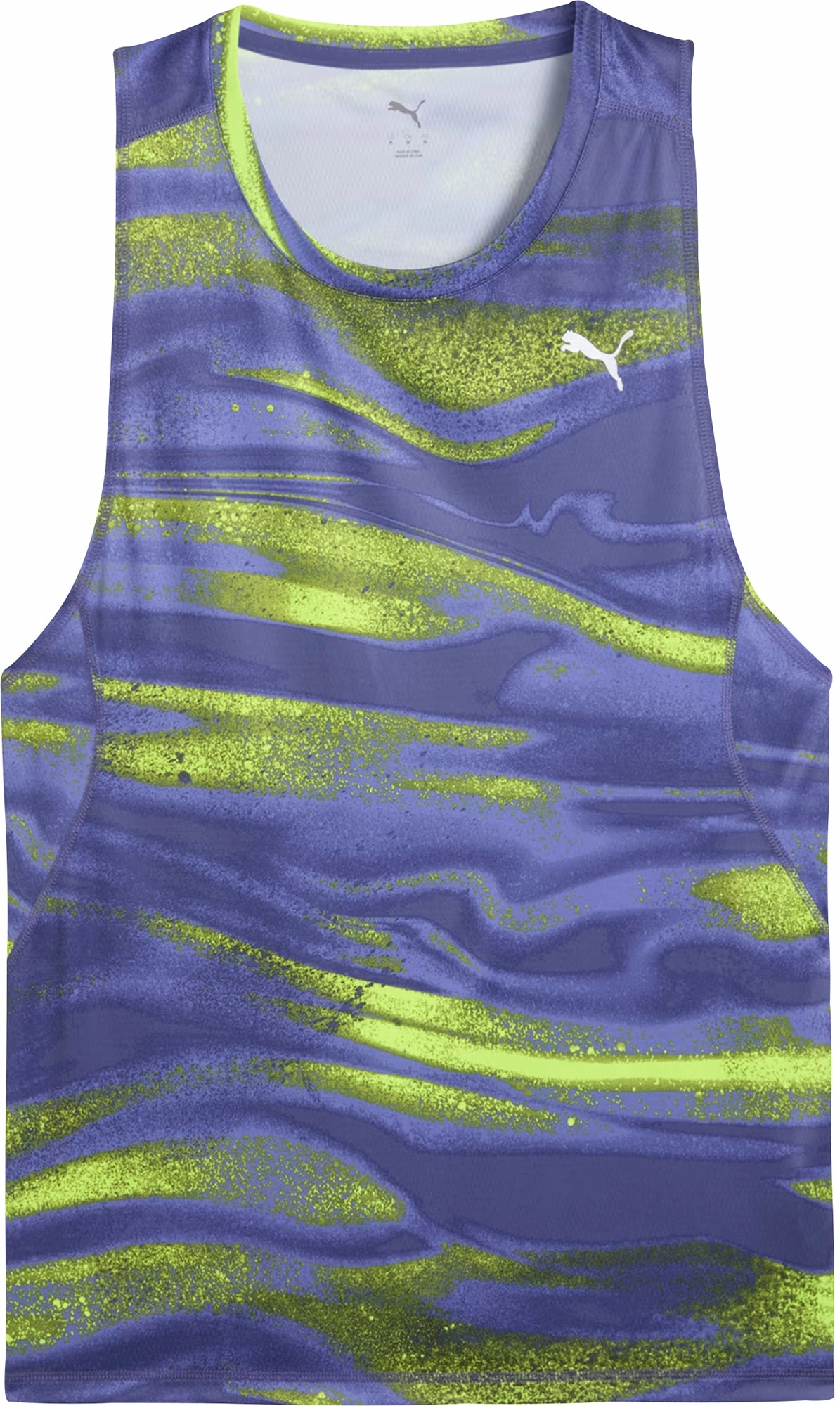 stain resistant coating less Puma Velocity All Over Print Mens Running Vest