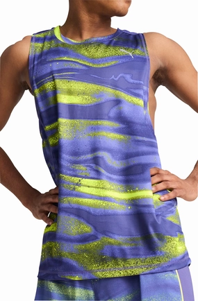 Enhanced Ventilation made in USA Puma Velocity All Over Print Mens Running Vest