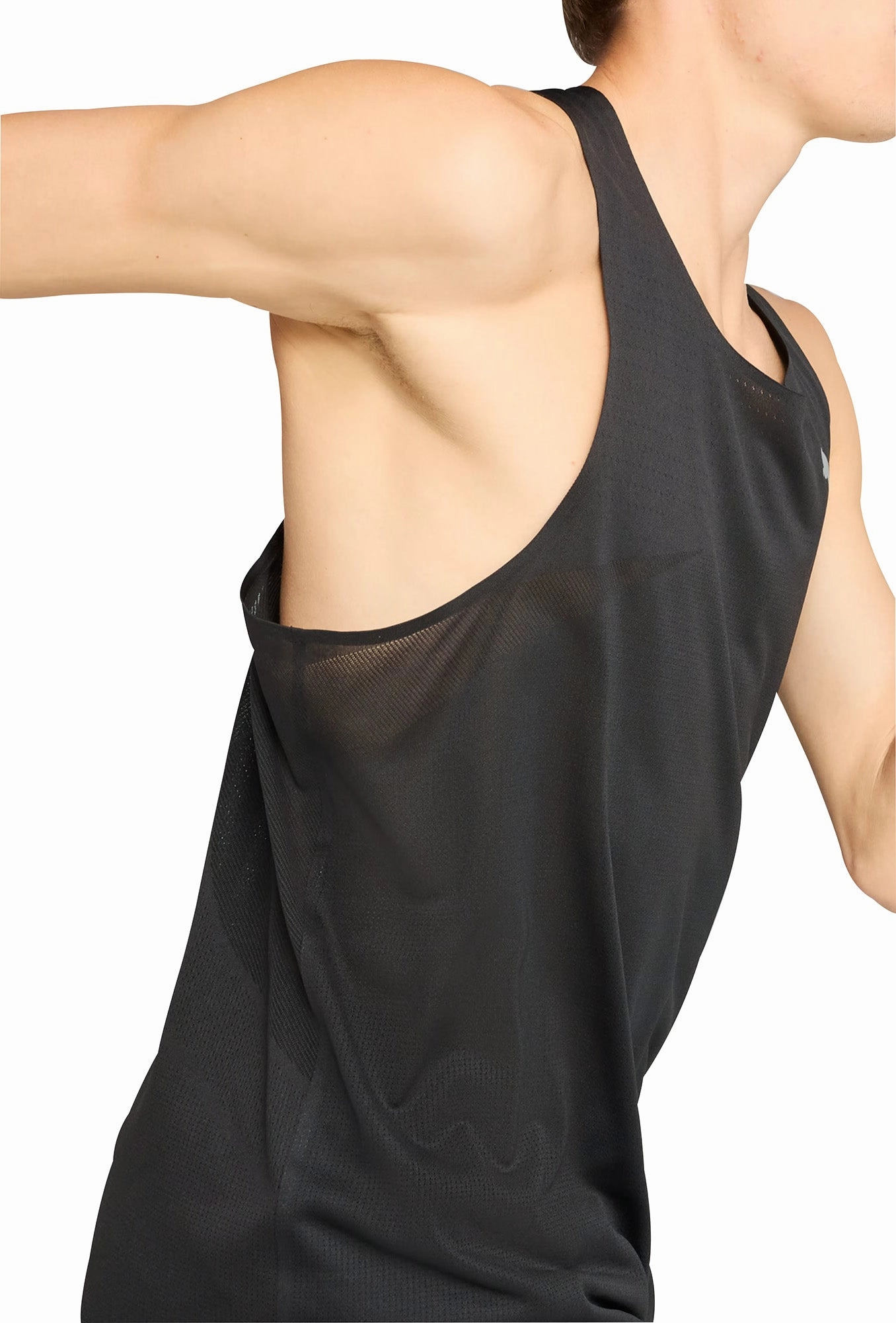 acclaim Ripstop Weave Puma Raceday Ultraspun Mens Running Vest - Black