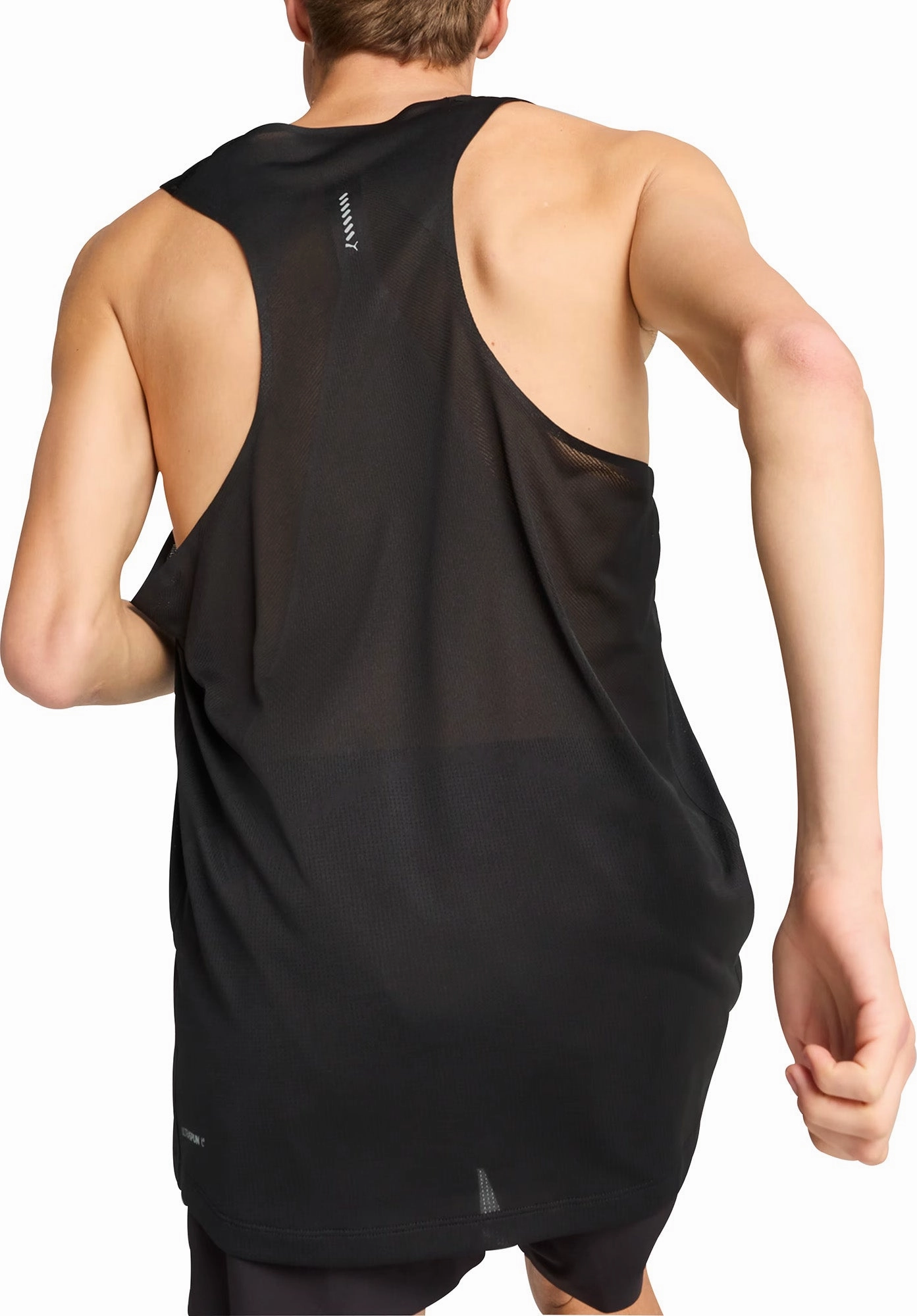 Puma Raceday Ultraspun Mens Running Vest - Black law regulation