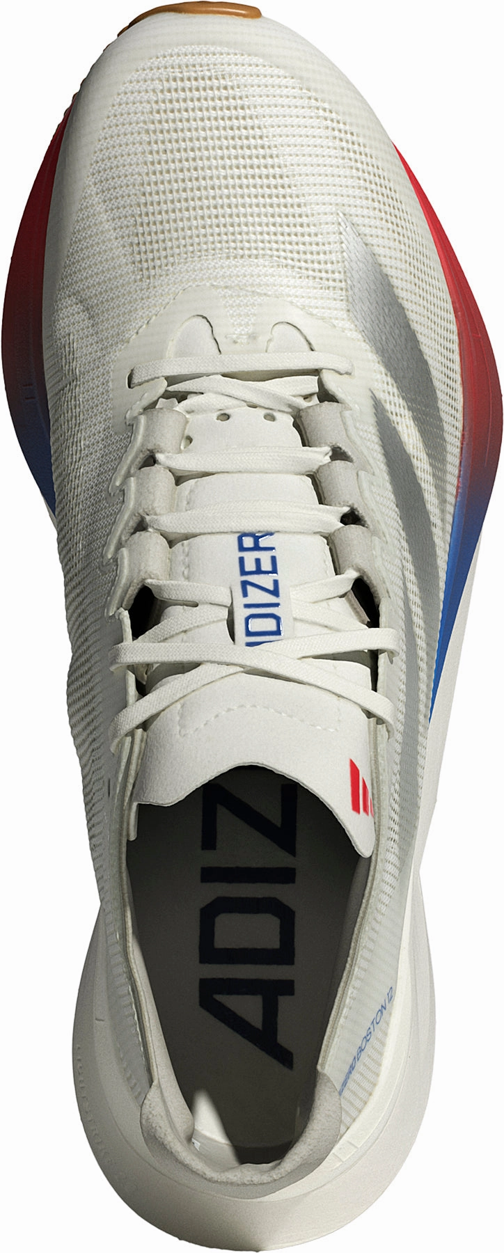 adidas Adizero Boston 12 Womens Running Shoes - White Contoured Footbed Tech