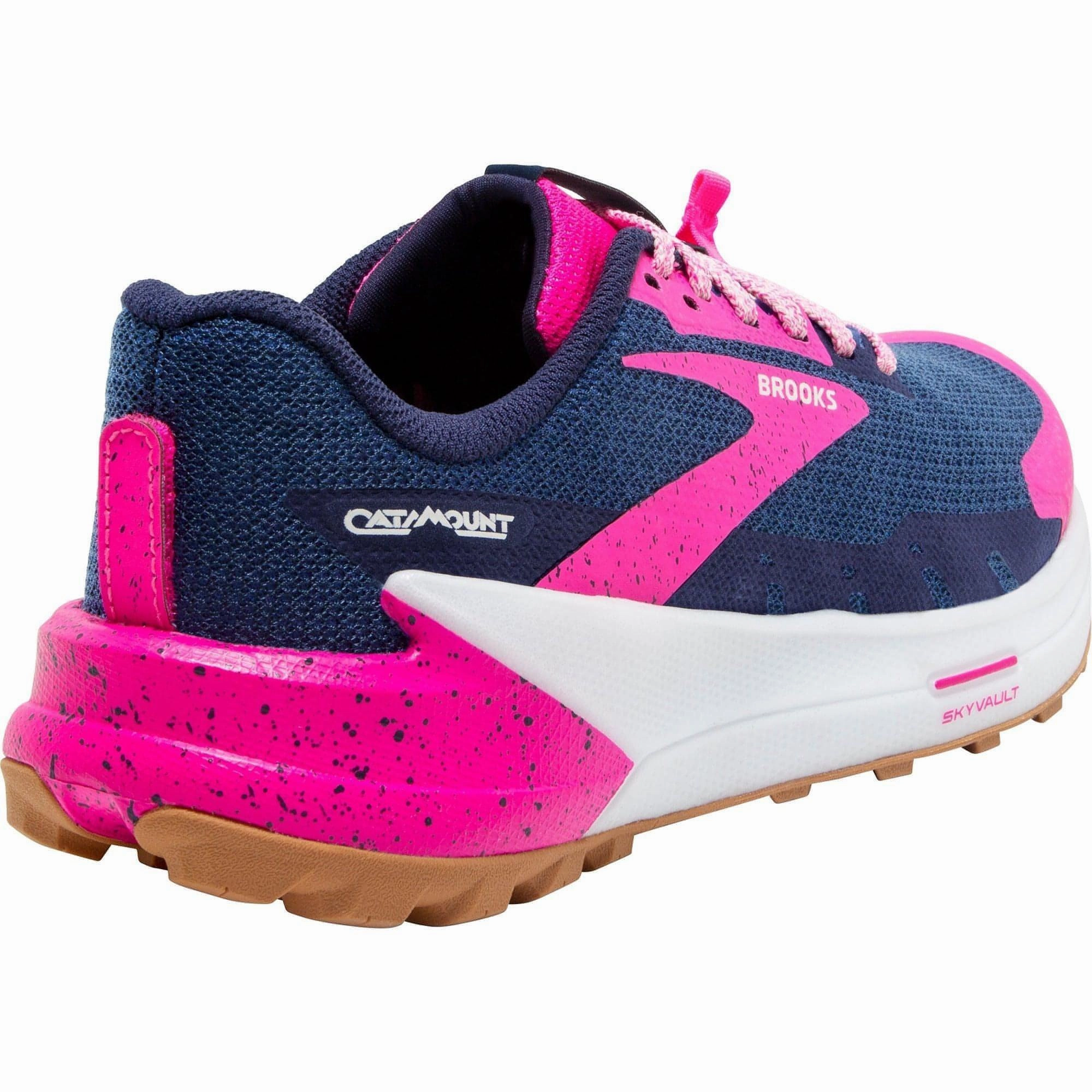 anti - skid shoes Brooks Catamount 2 Womens Trail Running Shoes - Navy