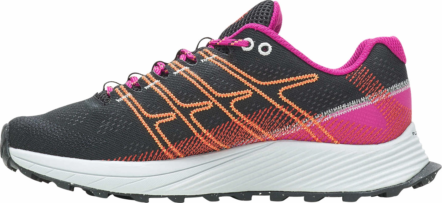 Merrell Moab Flight Womens Trail Running Shoes - Black concrete - surface running shoes Marathon Gear