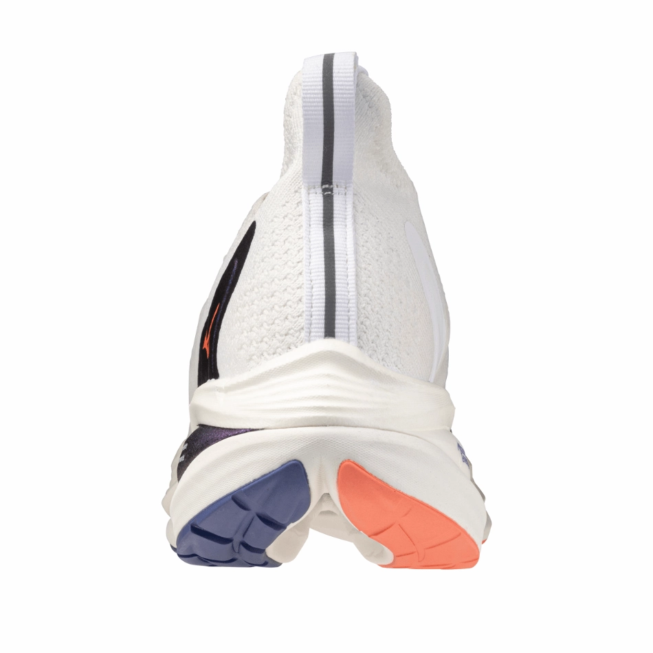 Mizuno Women's Neo Vista 2 Running Shoes in White/Striking Coral/Iris Bloom AW25 Easy On And Off