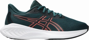 Easy Clean Surface Toe box space Asics Gel Cumulus 26 GS Junior Running Shoes - Green