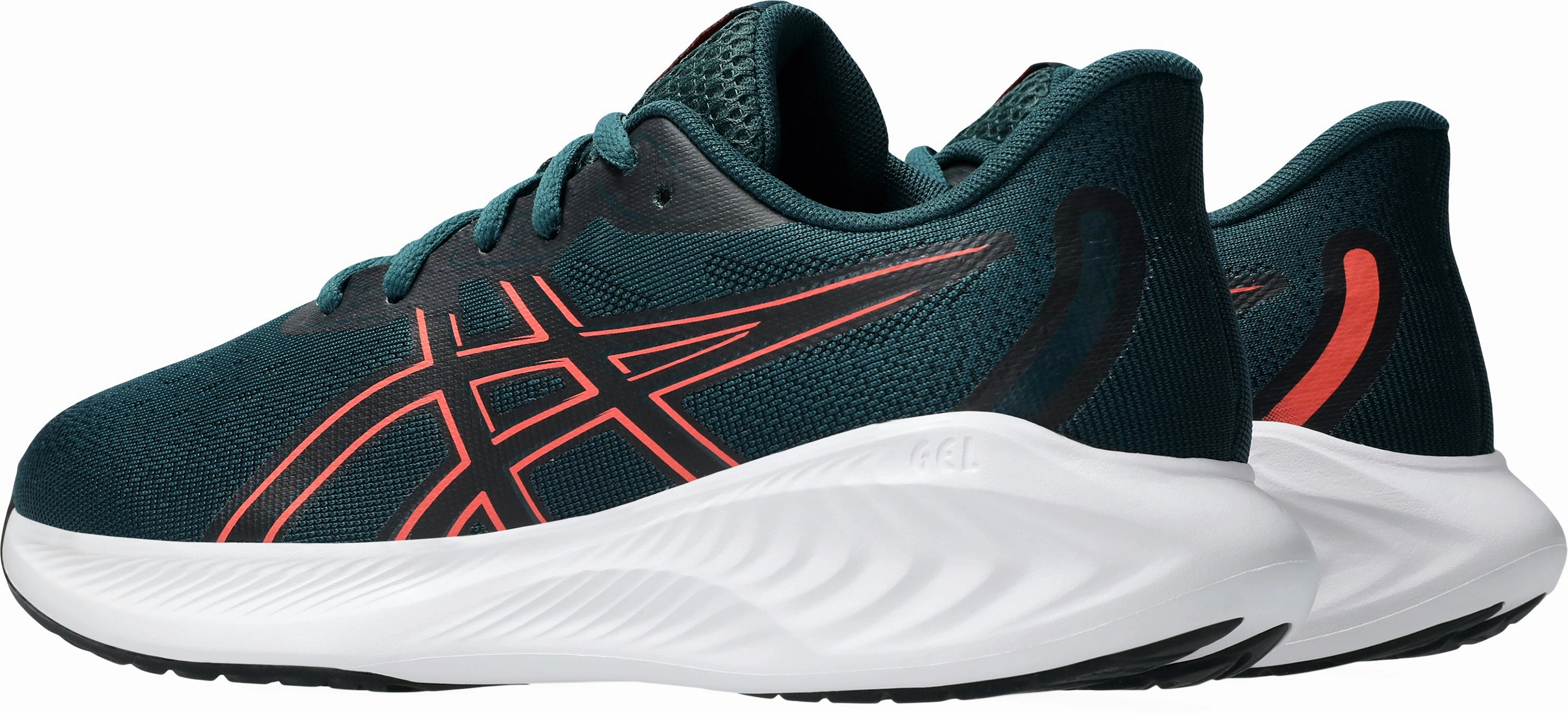 Asics Gel Cumulus 26 GS Junior Running Shoes - Green Custom Feel Breath Friendly