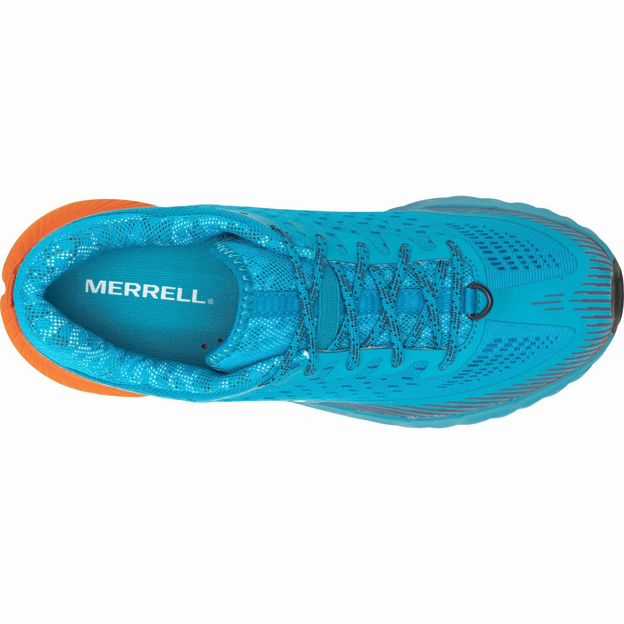 toe box support Merrell Agility Peak 5 Womens Trail Running Shoes - Blue