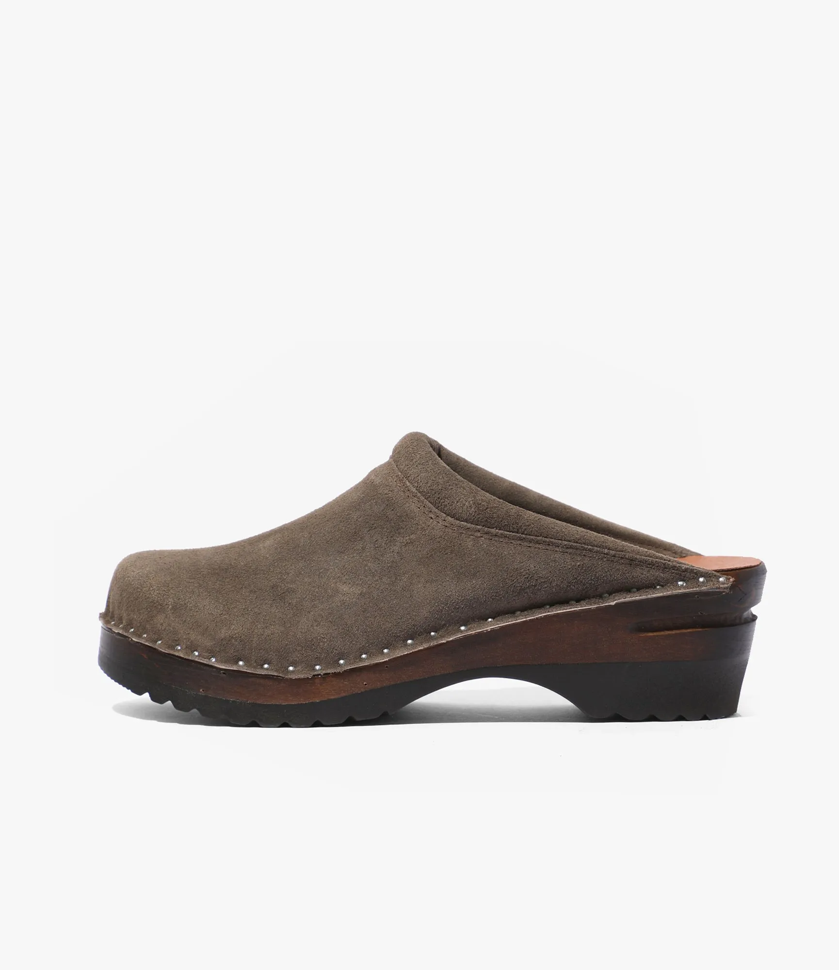 Comfort Cushioned 'Monet' Clog ?C Taupe Rough Out