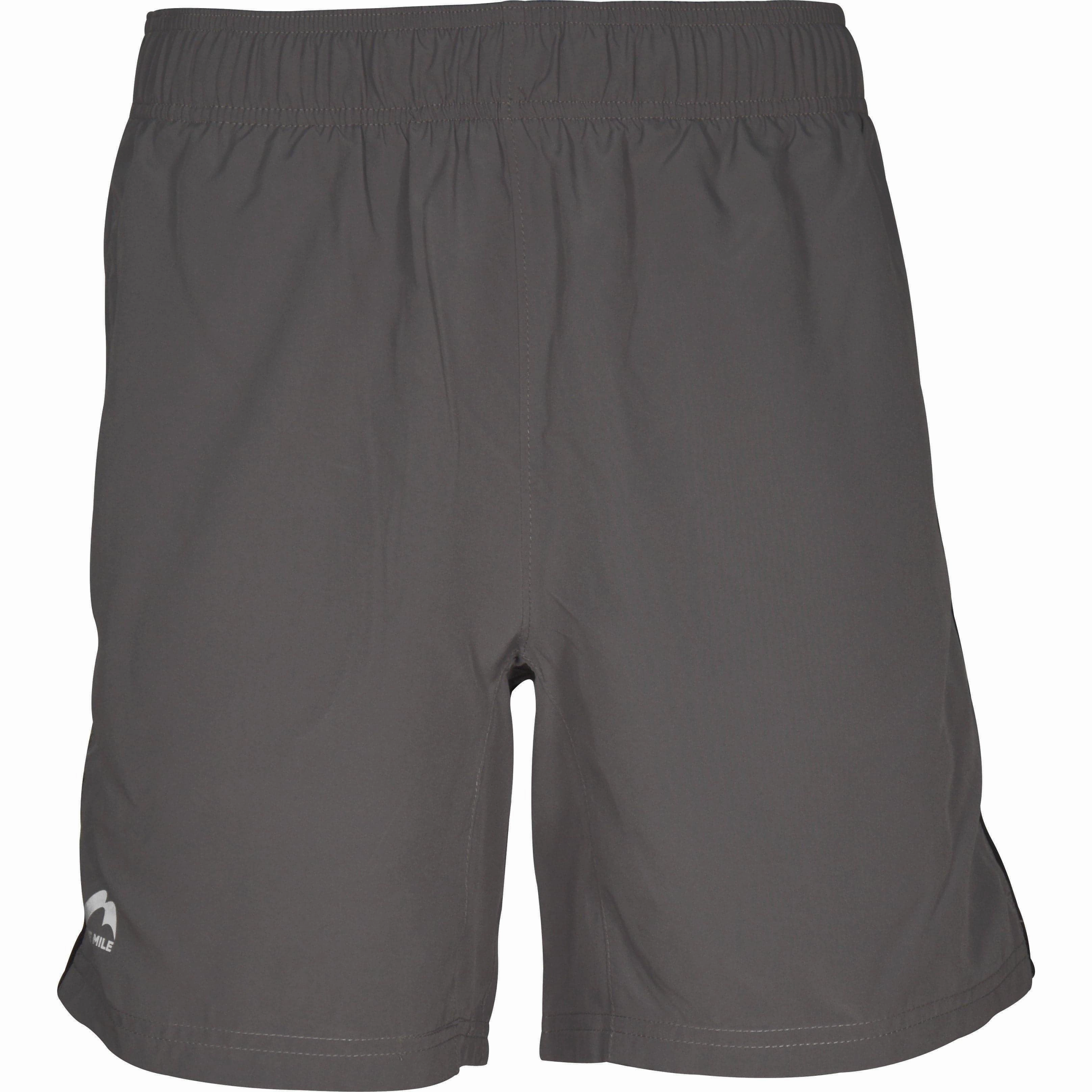More Mile Action 7 Inch Mens Running Shorts - Grey Soft Motion