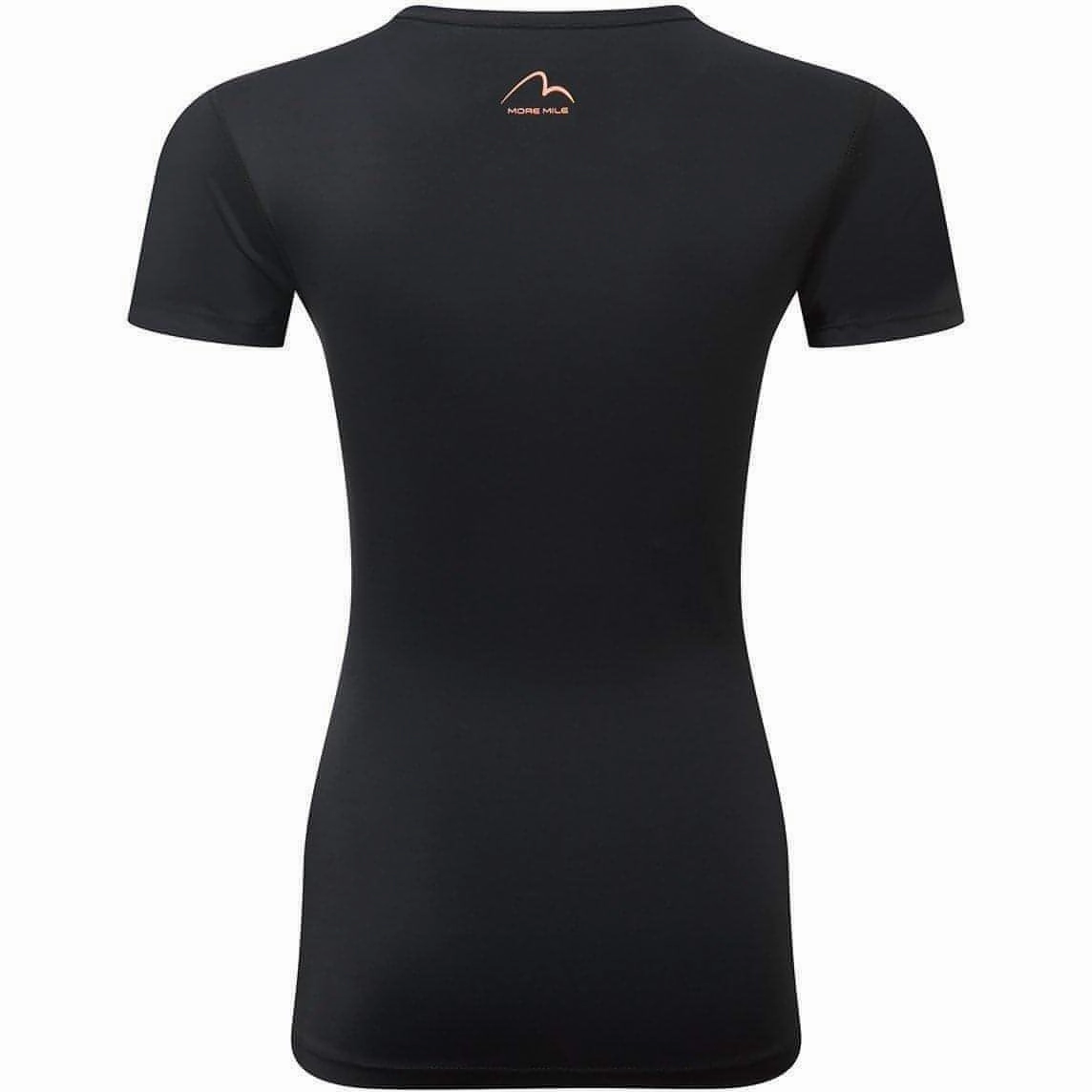 Organic Cotton Construction More Mile Compression Short Sleeve Womens Top - Black