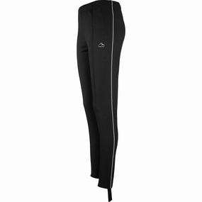 More Mile Essentials Womens Running Tracksters - Black Chic Comfort Flexible Articulated Knees